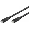 USB kabelis Goobay 74184 USB4 Gen 2x2 1,5m USB C Melns