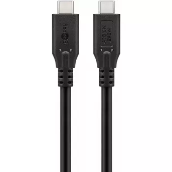USB kabelis Goobay 74184 USB4 Gen 2x2 1,5m USB C Melns