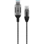 Goobay 74394 USB 3.0 Type A uz RJ45 kabelis 1.5m Melns Sudrabs