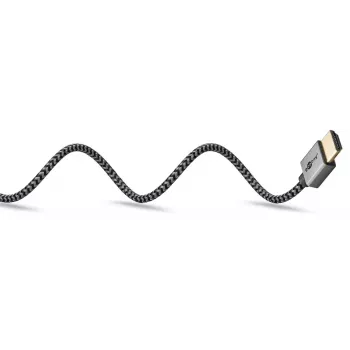 Goobay HDMI kabelis 1m Type A vīrietis-vīrietis 18 Gbit/s Pelēks