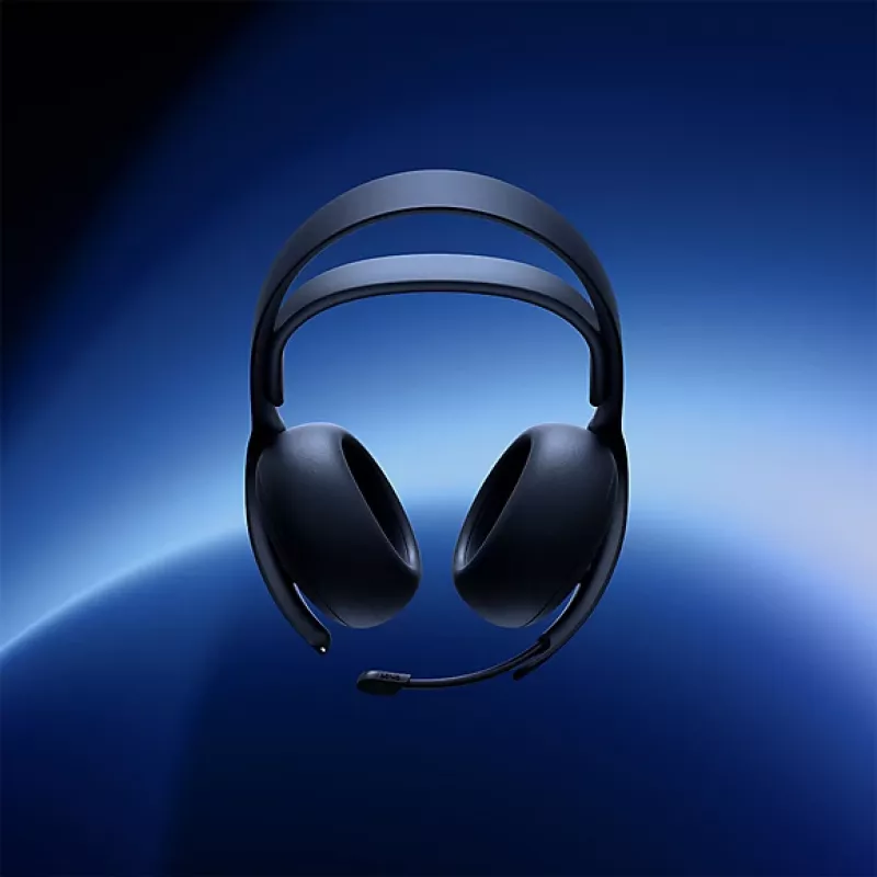 Sony Pulse Elite bezvadu austiņas ar galvas saiti, spēlēm, Bluetooth, melnas