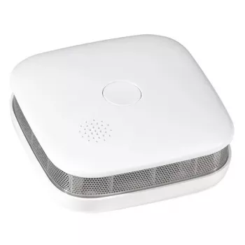 Dūmu detektors LOGILINK SC0018 — fotoelektrisks, bezvadu, ar 10 gadu bateriju, 76×28.5 mm