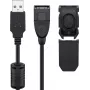 USB pagarinātāja kabelis Goobay 93284 USB 2.0 2 m Melns