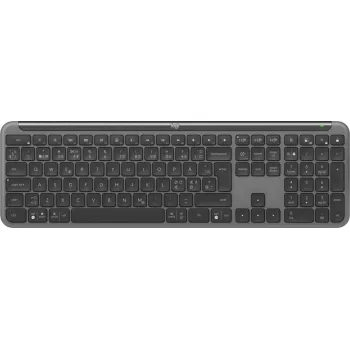 Logitech K950 Signature Slim Office tastatūra RF bezvadu Bluetooth QWERTY Dāņu Somu Zviedru Norvēģu Grafīts