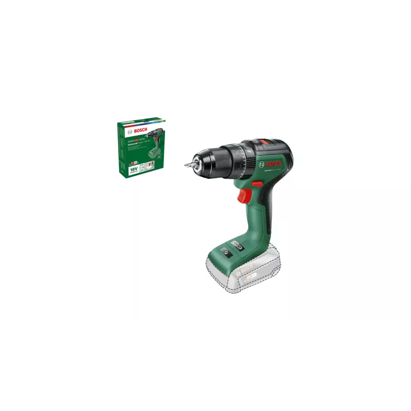 Bosch Universal Impact 18V-60 bezvadu triecienurbjmašīna, 1900 RPM, bezatslēgas, 1.3 kg, melna, zaļa