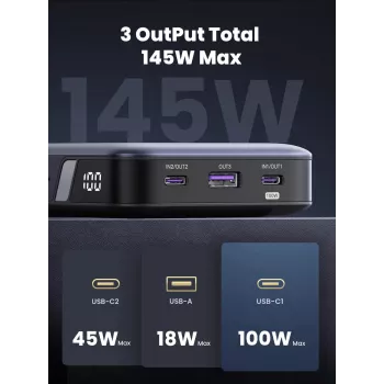 Pārnēsājams akumulators Ugreen 90597A 25000 mAh