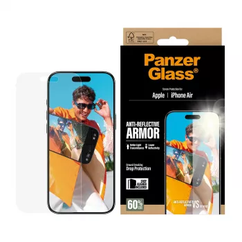 PanzerGlass Anti-Reflective Armor ekrāna aizsargs iPhone Air – pretatstarojošs, triecienizturīgs