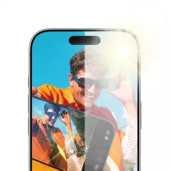 PanzerGlass Anti-Reflective Armor ekrāna aizsargs iPhone 17 / iPhone 16 Pro - pret skrāpējumiem un triecieniem