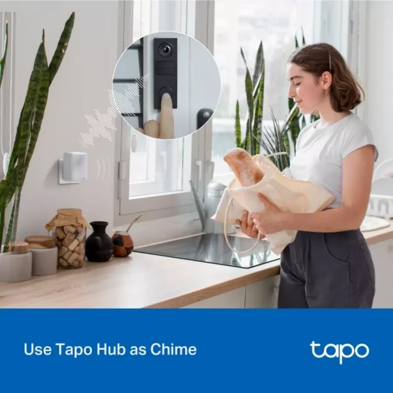 TP-Link Tapo D205 video durvju zvans 3 MP Melns