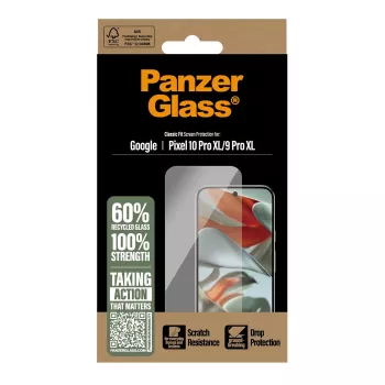 PanzerGlass ekrāna/aizmugures aizsargs Google Pixel 10 Pro XL / 9 Pro XL, caurspīdīgs, 1 gab. (PG92324)