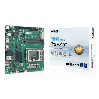 Mātesplate ASUS Pro H810T-CSM Intel H810 LGA 1851 mini ITX DDR5 128GB