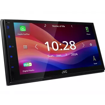 JVC KW-M695DBW auto mediju uztvērējs Melns Wi-Fi 200 W Bluetooth