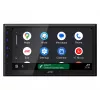 JVC KW-M695DBW dubultā DIN multivides uztvērējs automašīnai, Android Auto, Apple CarPlay, DAB+ radio, atpakaļskata kameras pieslēgums