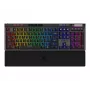 Mehāniskā spēļu tastatūra MSI STRIKE PRO WIRELESS — pilnizmēra, USB + Bluetooth, RGB, QWERTY US, melna