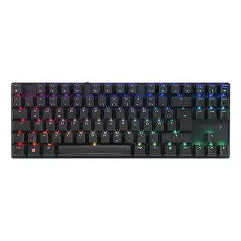 Mehāniskā spēļu tastatūra CHERRY XTRFY Cherry MX 8.2 TKL Wireless — Tenkeyless, QWERTZ, USB + RF + Bluetooth, RGB, Melna