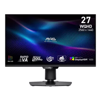 MSI MAG 274QPFDE X30MV 27 collu WQHD spēļu monitors, Rapid VA, Mini-LED, 300 Hz, 0.5 ms, DisplayHDR 1000