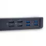 TERRA 1480374 USB-C dokstacija ar diviem 4K displejiem, 96W uzlāde, melna