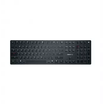 CHERRY KW X ULP tastatūra Universāla USB + RF Bezvadu + Bluetooth QWERTY US International Melna