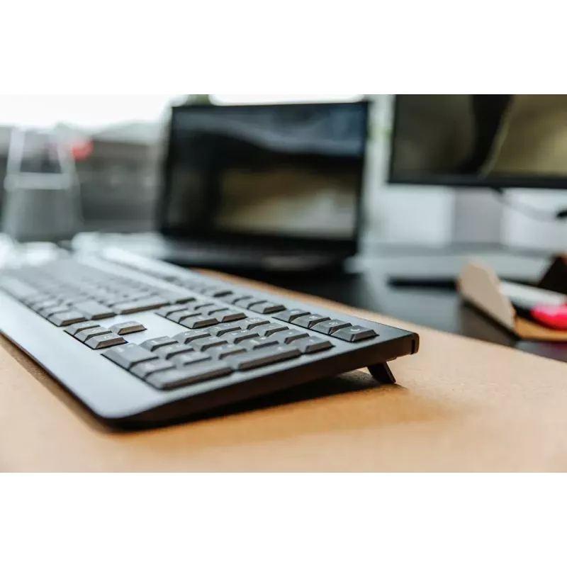 CHERRY KW 3000 bezvadu tastatūra Universāla RF Wireless QWERTY US International Melna