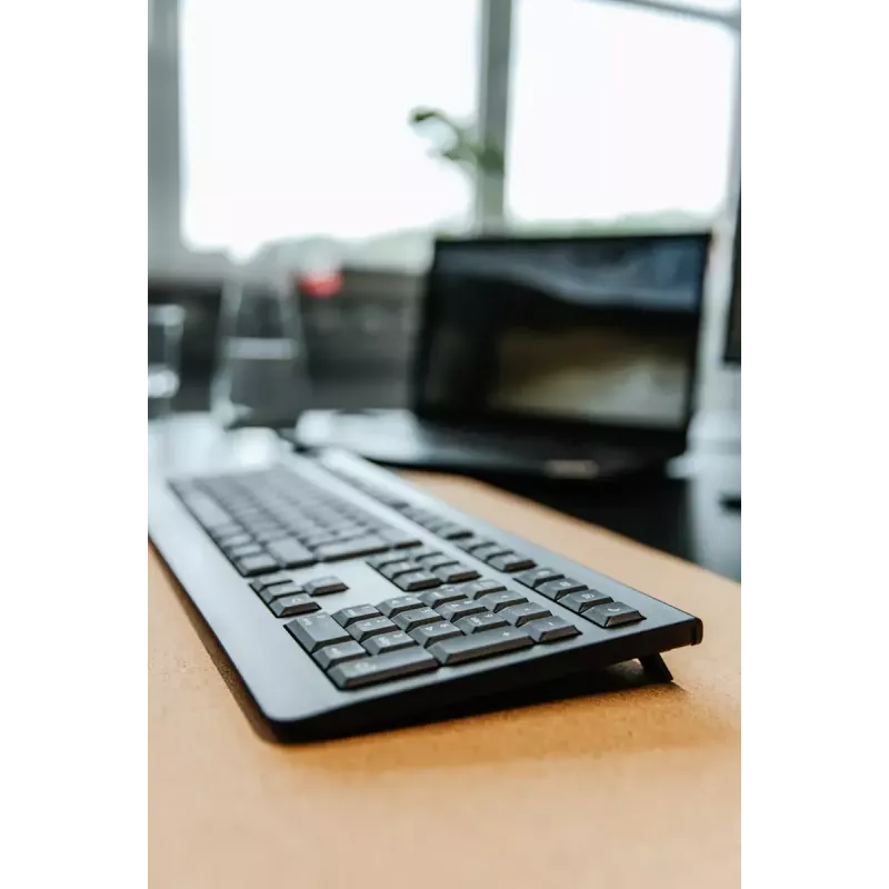 CHERRY KW 3000 bezvadu tastatūra Universāla RF Wireless QWERTY US International Melna