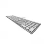 CHERRY KC 6000 Slim tastatūra, universāla USB, AZERTY Beļģijas izkārtojums, sudraba, balta