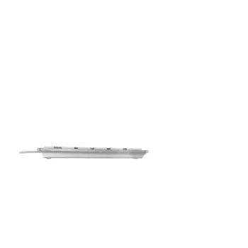 CHERRY KC 6000 Slim tastatūra, universāla USB, AZERTY Beļģijas izkārtojums, sudraba, balta