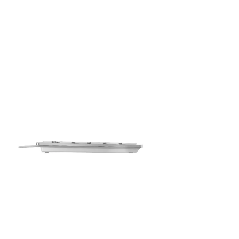 CHERRY KC 6000 Slim tastatūra, universāla USB, AZERTY Beļģijas izkārtojums, sudraba, balta