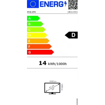Philips 4000 sērija 24B2U4301/00 datora monitors 60.5 cm (23.8 collas) 1920 x 1080 pikseļi Full HD LCD Pelēks