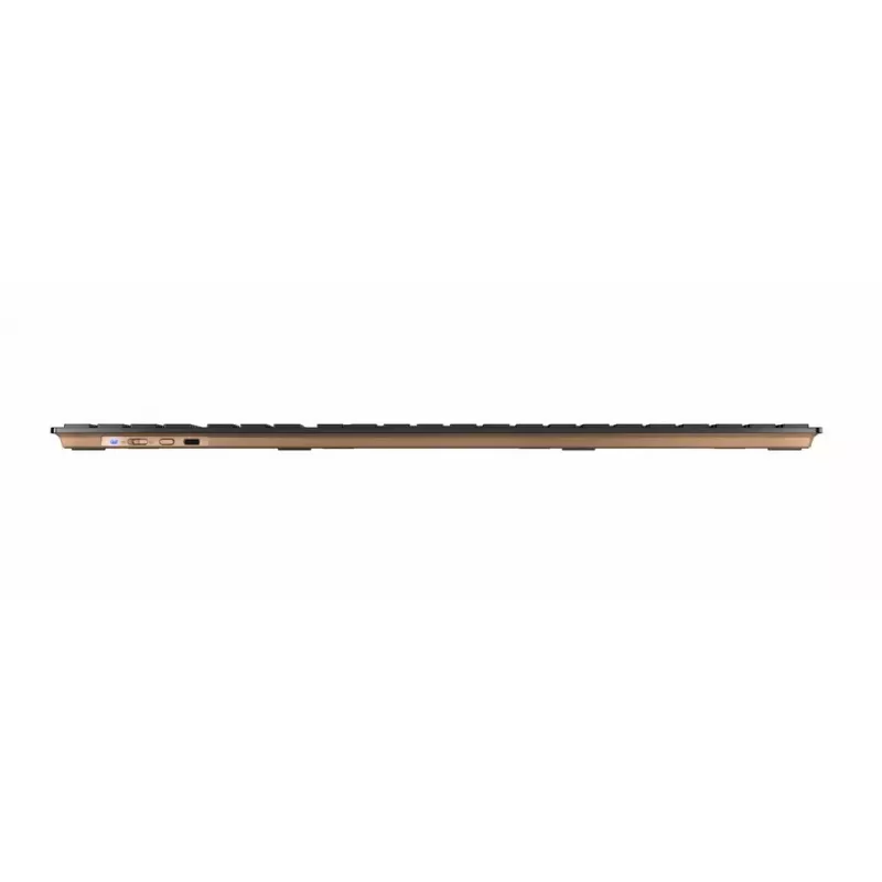 Cherry DW 9100 Slim bezvadu klaviatūras un peles komplekts, itāļu izkārtojums, melns/bronzas