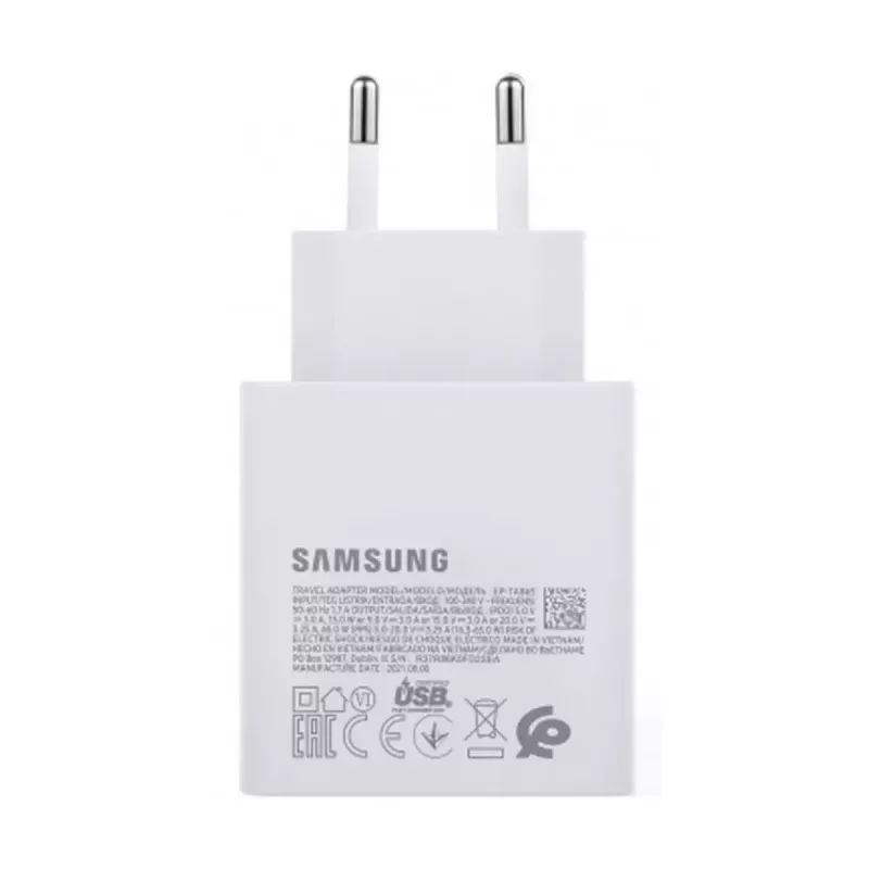 Samsung 65W PD USB-C lādētājs TA865W Balts