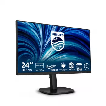 Philips 3000 sērija 24B2U3301D/00 datora monitors 61.2 cm (24.1 collas) 1920 x 1200 pikseļi WUXGA LCD Melns