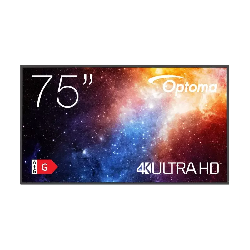 Digitālās izkārtnes plakanpanelis Optoma N3751K 75 collu LED 4K Ultra HD