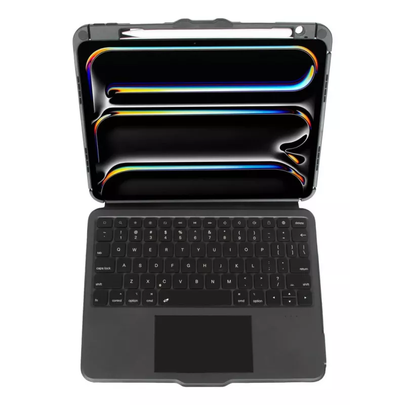 Targus VersaVu Spāņu Bluetooth Tastatūra ar Skārienpaliktni iPad 13 collām Melna