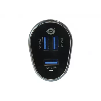 Conceptronic CARDEN06B universāls auto lādētājs 12-24V 5V melns