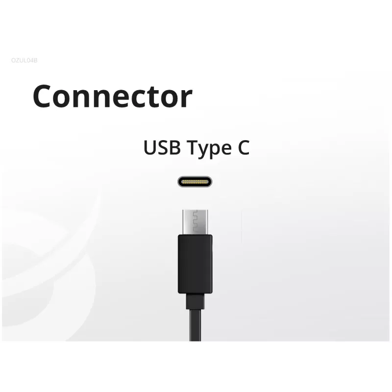 Conceptronic OZUL04BE 67W GaN USB PD lādētājs ar iebūvētu USB-C kabeli