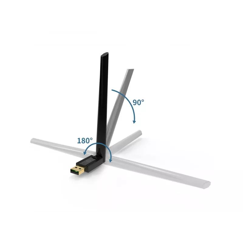 Conceptronic ABBY17B Bluetooth 5.3 USB adapteris ar ārējo antenu, liela darbības attāluma