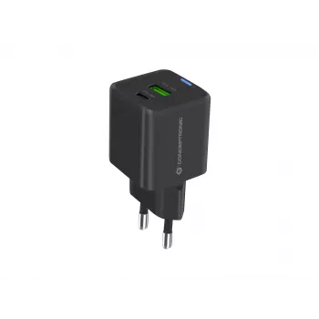 Conceptronic 2-Portu 20W GaN USB PD Lādētājs, USB-C x 1, USB-A x 1, QC 3.0, PPS