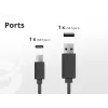 Conceptronic 2-Portu 20W GaN USB PD Lādētājs, USB-C x 1, USB-A x 1, QC 3.0, PPS