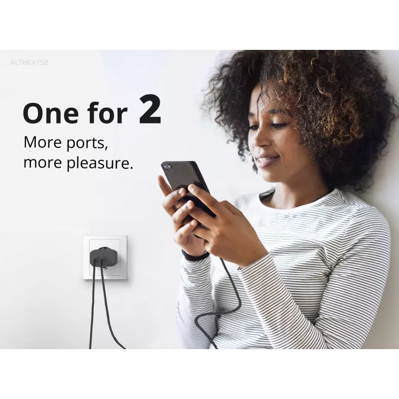 Conceptronic 2-Portu 20W GaN USB PD Lādētājs, USB-C x 1, USB-A x 1, QC 3.0, PPS