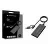 7-in-1 karšu lasītājs CONCEPTRONIC BIAN10B — USB 3.2 Gen 1 Type-A/Type-C, CF/MMC/MS/SD/MicroSD/xD, Melns