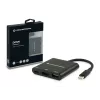 Conceptronic DONN01B USB-C dokstacija / portu replicētājs, 3-in-1, HDMI, USB 3.0, melns