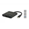 Conceptronic DONN01B USB-C dokstacija / portu replicētājs, 3-in-1, HDMI, USB 3.0, melns