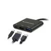 Conceptronic DONN01B USB-C dokstacija / portu replicētājs, 3-in-1, HDMI, USB 3.0, melns