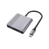Conceptronic DONN13G 4-in-1 USB-C dokstacija ar HDMI, USB-C PD un USB 3.0, pelēka