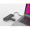 Conceptronic DONN14G dokstacija/portu replicētājs Vadu USB 3.2 Gen 1 (3.1 Gen 1) Type-C Pelēks