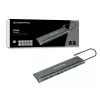 Conceptronic DONN17G 12-in-1 USB-C dokstacija — pelēka