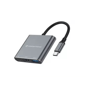 Conceptronic DONN18G 3-in-1 USB 3.2 Gen 1 Docking stacija, HDMI, USB 3.0, 100W USB PD
