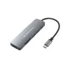 Conceptronic DONN11G 6-in-1 USB-C dokstacija, HDMI, 100W USB PD, USB 3.0, USB 2.0, SD, MicroSD