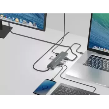 Conceptronic DONN 9-in-1 daudzfunkciju USB centrmezgls
