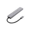 6-in-1 USB 3.2 Gen 1 Dokstacija CONCEPTRONIC DONN33G HDMI, 2×USB-A 5Gbps, 2×USB-C 5Gbps, 100W USB PD, Sudraba